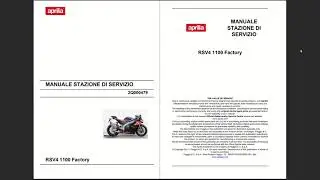 Aprilia RSV4 1100 Factory 2021+ Serice Workshop Repair Manual Download PDF