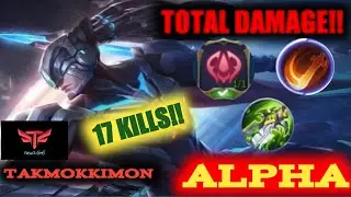 ALPHA 17 KILLS | ALPHA DAMAGE BUILD | ALPHA SOLO RANK | MLBB