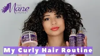 My Curly Hair Routine| The Mane Choice | Peach Black Tea Collection