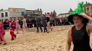 Lowestoft Xmas day swim 2024
