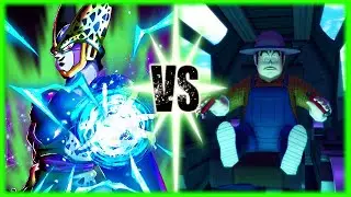 Perfect Cell Vs Farmer with a Gundam