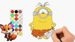 como dibujar y colorear a minion cavernicola