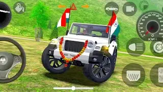 Modified Mahindra Thar 😈 Games: Indian White 🤍 Thar (Gadi wala games) Car Game Android Game #2025 