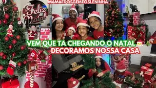 ENTRANDO NO CLIMA DE NATAL| DECORAMOS A CASA PARA O NATAL JUNTOS #decoraçãodenatal #vlogcomigo 