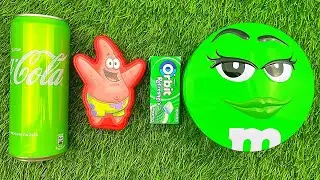 Satisfying Video | Unpacking 1 M&M'S Green Boxes with Candy ASMR