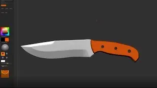 How to Model a Knife using Zmodeler brush in ZBrush