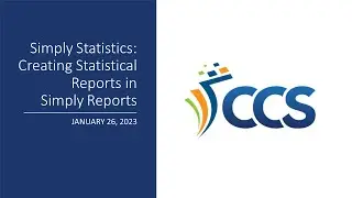 Simply Statistics: Creating Statistical Reports in Simply Reports