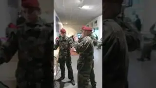 Mannequin challenge avec le 35&egrave;me RAP ; la Sainte Barbe au Mus&eacute;e des parachutistes
