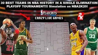 Putting Each NBA Franchises BEST TEAM EVER into a 30 Team TOURNAMENT & Simulating it ON NBA2K!