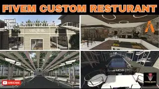 Fivem Custom Resturant mlo Gta 5 Resturant with add secret bunker  Fivem gang villa gta 5 mansion