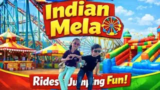 Indian Mela Fun for Kids 🎡 | Roller Coaster Ride, Jumping & Fair Games