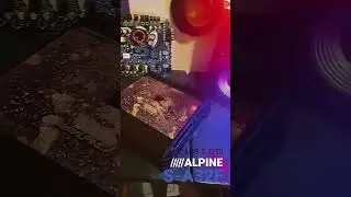 Alpine Amplifer logo & LED badge