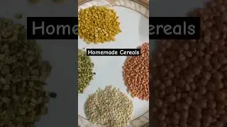 Multigrain Cerelac: &frac14; cup rice, moong, masoor, Chana, urad dal 1 tbsp(Dryfruits)Badam, akhrot, kaaju