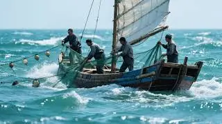 LIVE📹 | Net Fishing in the Pacific Ocean. #shorts #boat #fishing