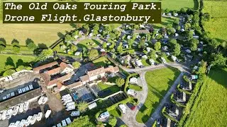 The Old Oaks Touring Park Glastonbury | Serene Aerial Journey Above This Peaceful Campsite