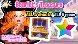 All the Chest and Gems Locations in Scarlet's Treasure Hunt Update 🏴&zwj;☠️ (Dress To Impress)