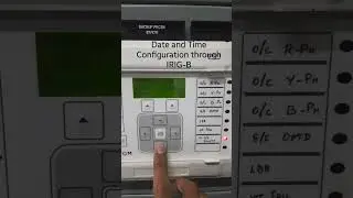 Date and Time Configuration of Numerical relay through IRIG-B || Time synch through GPS #relay