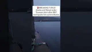 M8.7 earthquake hit Russian coast. (Video is a previous tsunami alert posted by @highlinerapparel)
