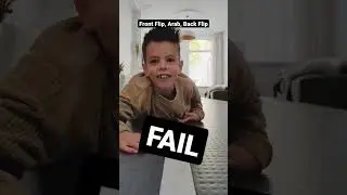 Airtrack: Front Flip, Arab, Back Flip combo. Fail and succes!