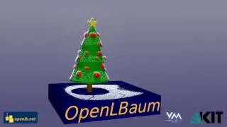 OpenLBaum, Snow on Christmas Tree Simulation with LBM - Simulations in Process Engineering