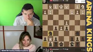 НАДО ВЗЯТЬ РЕВАНШ! ПЛОХО СОБРАЛАСЬ, СРАЗУ ТЕМП ПОТЕРЯЛА! // NM KEVIN BORDI vs IM KARINA AMBARTSUMOVA