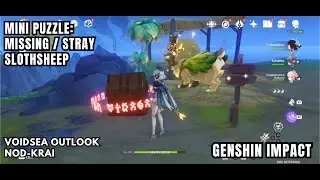 [Genshin Impact Mini Puzzle] Missing / Stray Slothsheep & Precious Chest - Voidsea Outlook, Nod-Krai