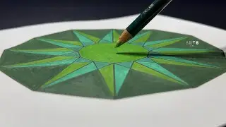 How to Design Beautiful Congruent Patterns Shape | Colorful Gem | Tessellation | Agile & Easy Steps