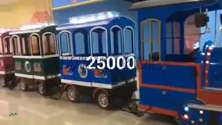 amusement park used electric trackless train rides for sale