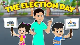 The Election Day | Dad Voted | Animated Stories | English Cartoon | Moral Stories | PunToon Kids