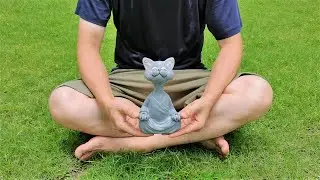 Whimsical Buddha Cat Figurine Meditation/Yoga Decor Unboxing and Review - Best Gift for Cat Lovers