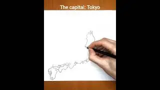 JAPAN Map Drawing 🇯🇵 | How To Draw Japan Map #shorts #japan #map #drawing #art #japanese #viral