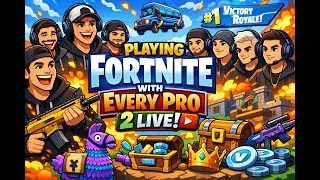 Playing Fortnite With Every Pro 2 Live ! #fortnite #shorts