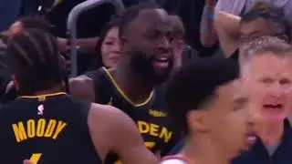 Draymond Green gets ejected for a flagrant foul against the Suns.