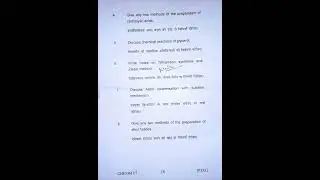 B.Sc. 3rd sem. Chemistry Paper 1st SSJUniversity Almora(Ranikhet)2022-2023
