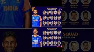 India Squad for T20 World Cup 2024 Vs 2026 squad #india #champion 🥇👍🤝🇮🇳🇮🇳🏆🏆🏏🏏🌎🔥🔥🤗