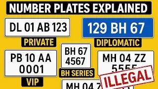 Types of Number Plates in India | VIP, BH Series, HSRP, Illegal Plates Explained