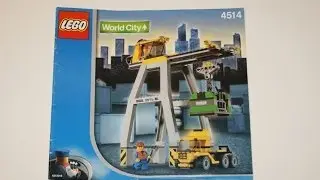Lego World City 2003 - 4514 Cargo Crane!