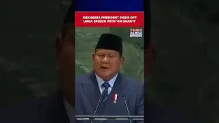 Indonesia President Prabowo Subianto Signs Off UN General Assembly Speech With Om Shanti #shorts