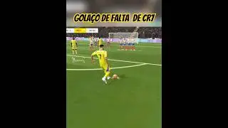 Cristiano Ronaldo marcando gola&ccedil;o de falta no Dream League Soccer 25