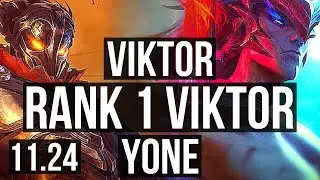 VIKTOR vs YONE (MID) | Rank 1 Viktor, Rank 10, 6/3/10 | NA Challenger | 11.24
