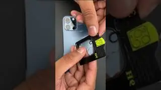 Applying camera protection for iPhone 12 pro max