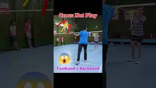 Cross Dribble | Net Play Technique | Badminton Training #shorts