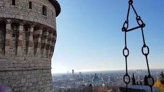 Private Guide World :: Castello di Brescia, 4K, the entrance and  the drawbridge