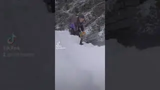 shoveling the roof