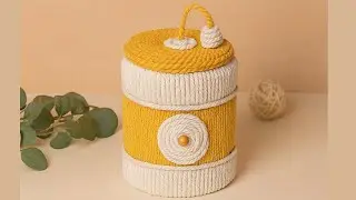 DIY Cotton Rope Storage Box | Stylish Organizer for Jewellery & More! 🧺✨