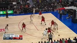 Nikola Jokic with a sick cross pass to Cameron Johnson 10/6/25 - preseason game