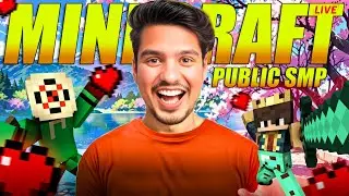 🔴MINECRAFT NEW PUBLIC SMP LIVE🔥CRACKED PUBLIC SMP 24/7 LIVE SERVER | JAVA + BEDROCK | ROAD TO 16.8K