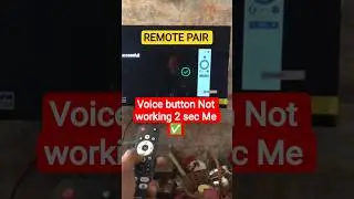 Voice button Not working 2 sec Me ✅/ Rokte pair #short #ledtv #remote