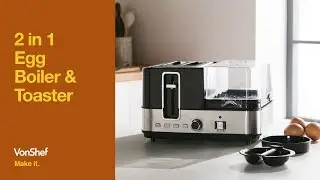 VonShef 2-in-1 Egg Boiler & Toaster