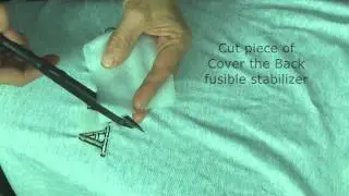 Using Cover the Back to Remove Embroidery Fabric Puckering